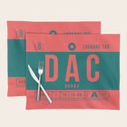 Luggage Tag B - DAC Dhaka Bangladesh Placemat Gallery Image 1