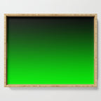 Black Lime Green Neon Nights Ombre Serving Tray Gallery Image 1