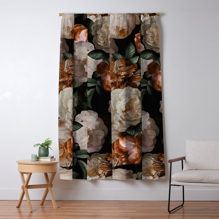 Golden Jan Davidsz. de Heem Roses Window Curtain Gallery Image 5