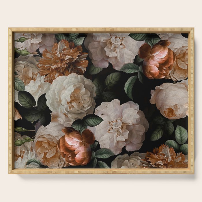 Golden Jan Davidsz. de Heem Roses Serving Tray Gallery Image 1