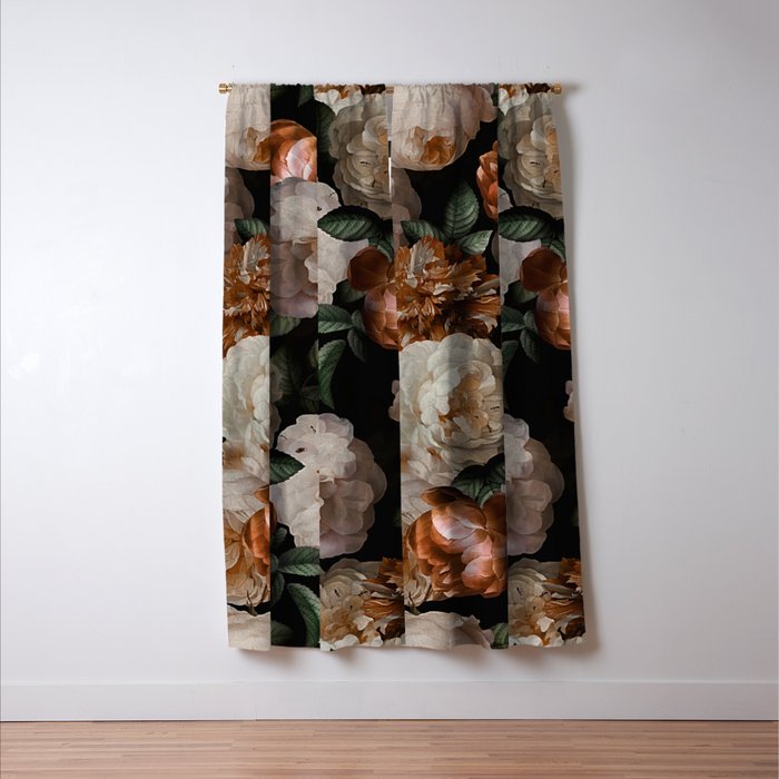 Golden Jan Davidsz. de Heem Roses Window Curtain Gallery Image 3