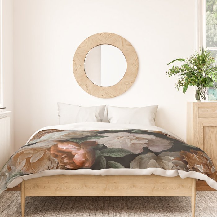 Golden Jan Davidsz. de Heem Roses Duvet Cover Gallery Image 3