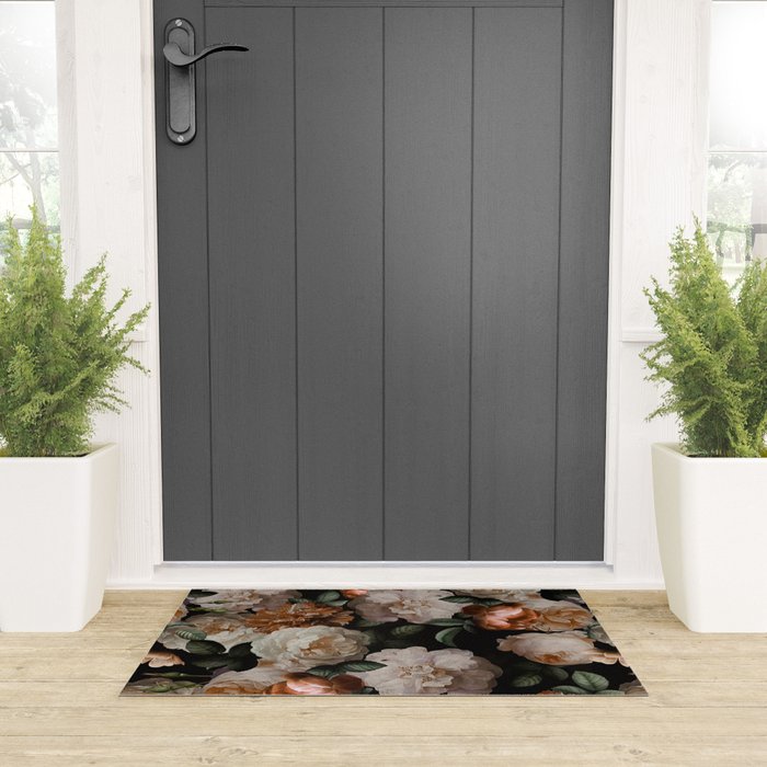 Golden Jan Davidsz. de Heem Roses Welcome Mat Gallery Image 3