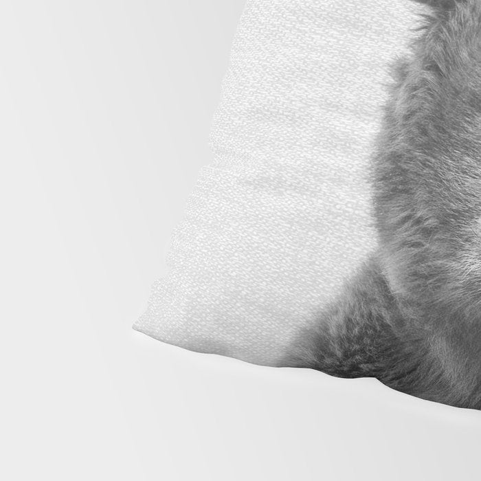 Baby Bear - Black & White Pillow Sham Gallery Image 4