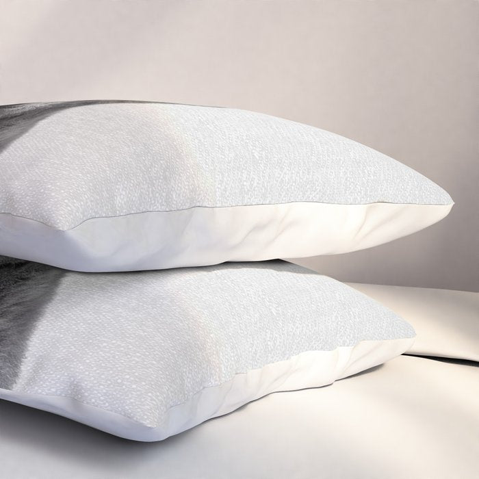 Baby Bear - Black & White Pillow Sham Gallery Image 3