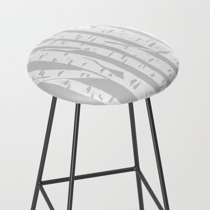 Woodcut Birches Grey Stool Gallery Image 2