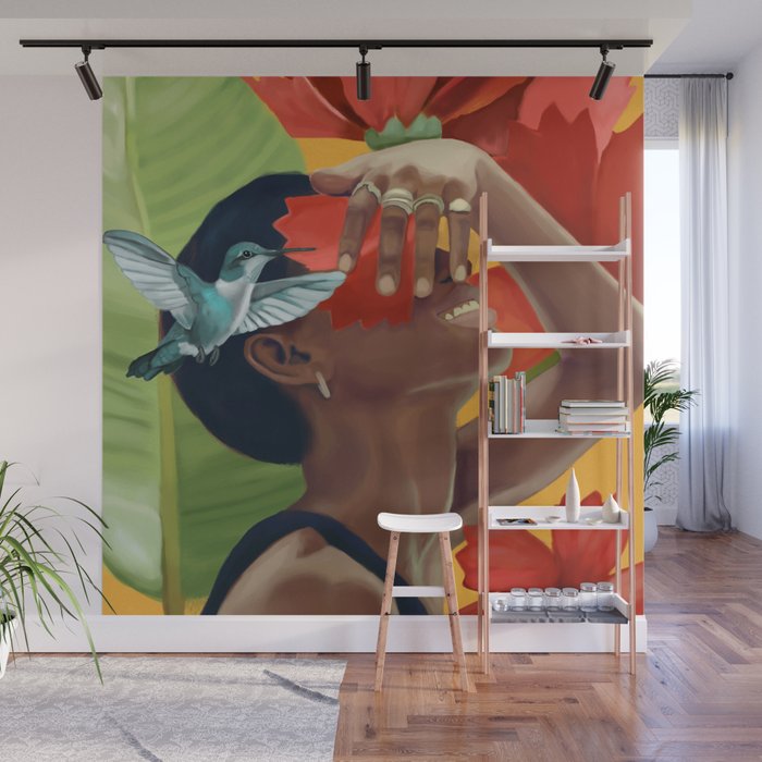 Blooming Joy Wall Mural Gallery Image 1