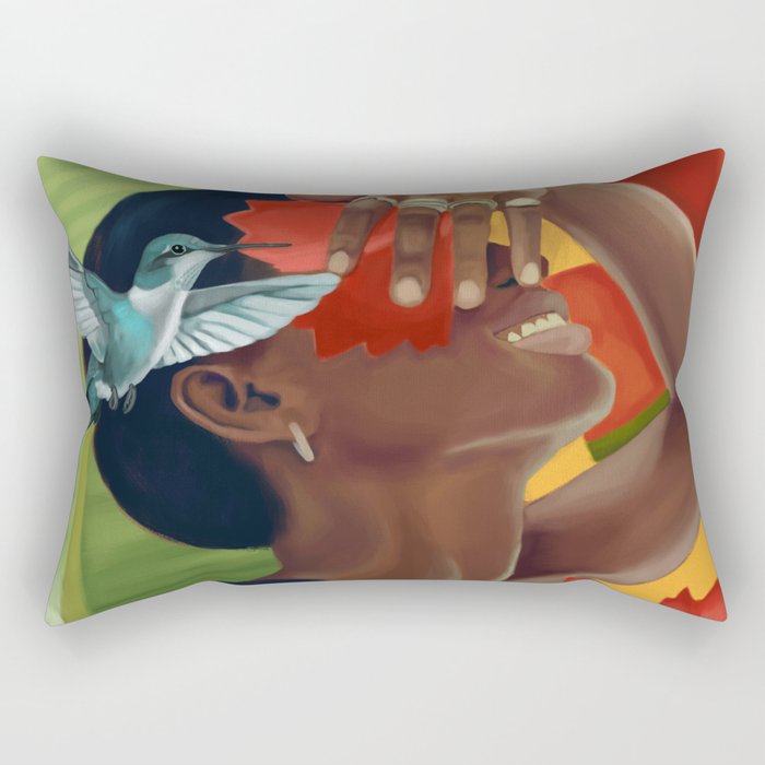 Blooming Joy Rectangular Pillow Gallery Image 1