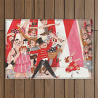 Circus in town Outdoor Rug Gallery Image 1