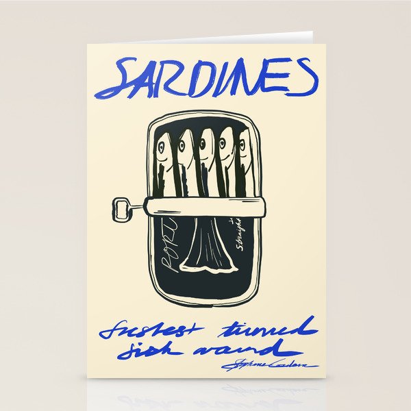 Sardines Stationery Card Gallery Image 2