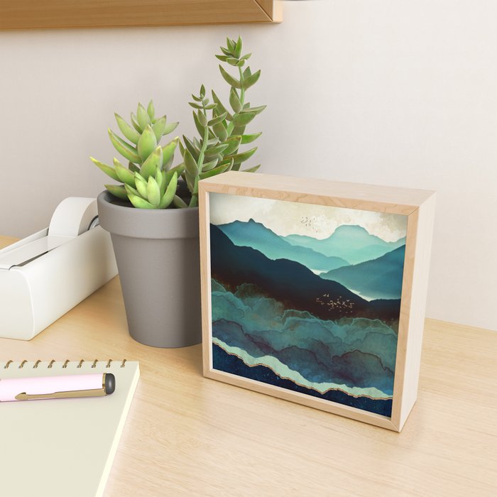 Indigo Mountains Mini Art Print Gallery Image 2