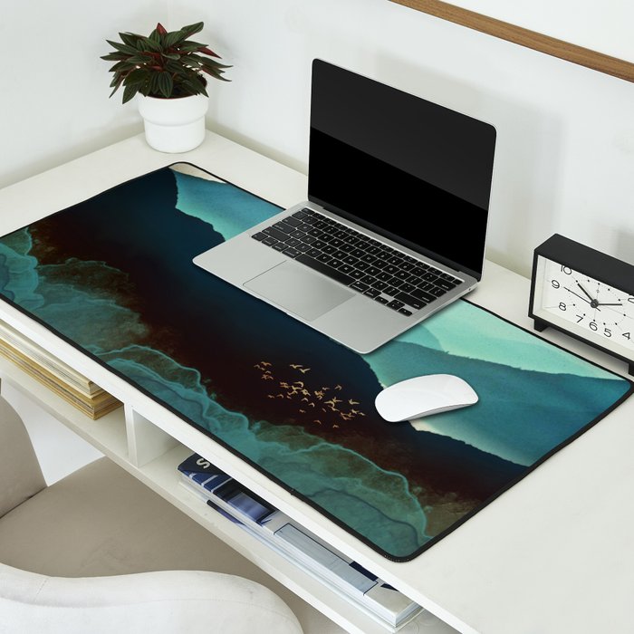 Indigo Mountains Desk Mat Gallery Image 2