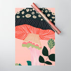 Garden Mushroom Wrapping Paper Gallery Image 1