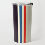 Classic Minimal Racing Car Retro Stripes - Furaribi Travel Mug Gallery Image 2