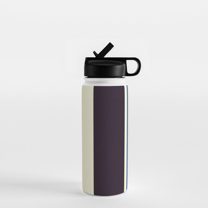 Classic Minimal Racing Car Retro Stripes - Furaribi Water Bottle Gallery Image 1