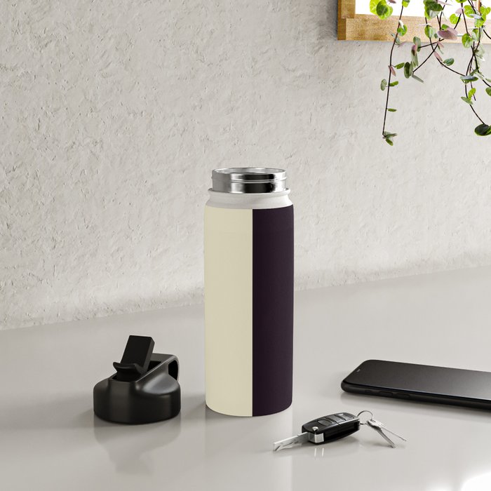 Classic Minimal Racing Car Retro Stripes - Furaribi Water Bottle Gallery Image 4