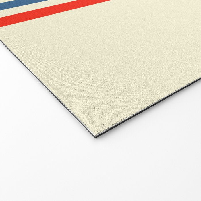 Classic Minimal Racing Car Retro Stripes - Furaribi Welcome Mat Gallery Image 2