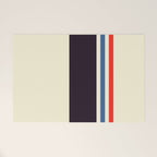 Classic Minimal Racing Car Retro Stripes - Furaribi Welcome Mat Gallery Image 1