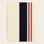 Classic Minimal Racing Car Retro Stripes - Furaribi Poster Gallery Image 4
