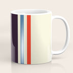 Classic Minimal Racing Car Retro Stripes - Furaribi Coffee Mug Gallery Image 1