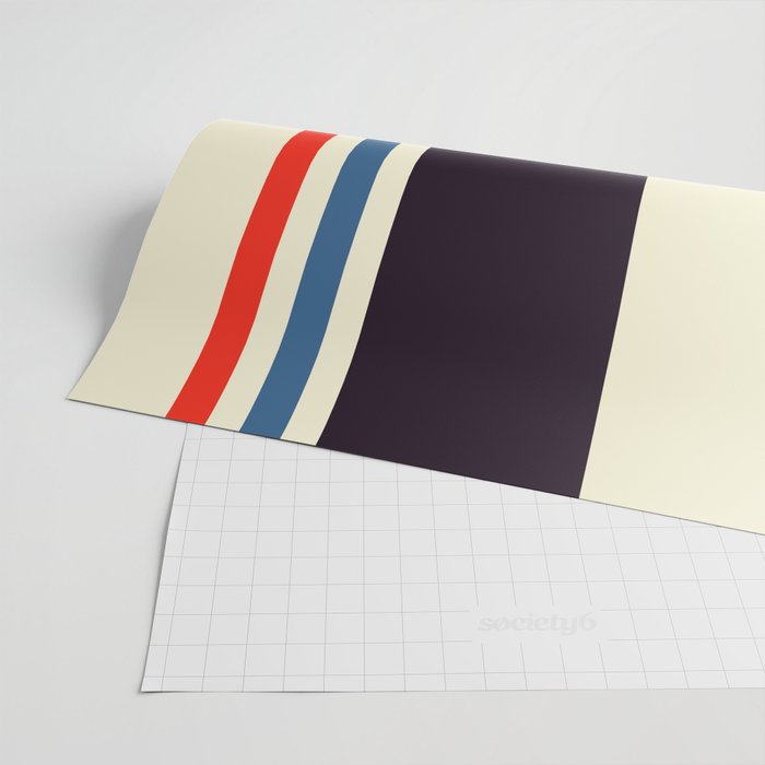 Classic Minimal Racing Car Retro Stripes - Furaribi Wrapping Paper Gallery Image 2