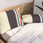 Classic Minimal Racing Car Retro Stripes - Furaribi Pillow Sham Gallery Image 2
