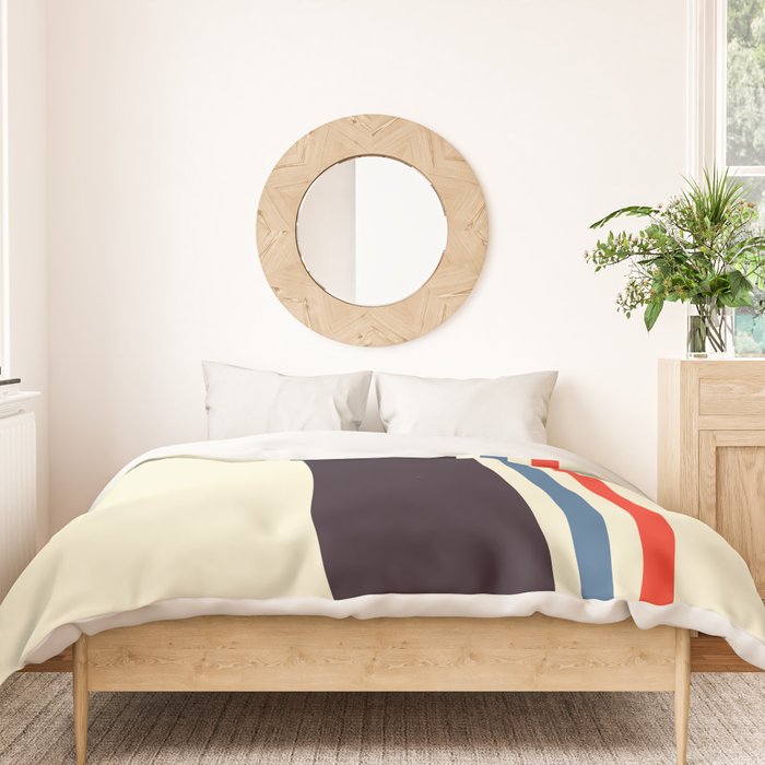 Classic Minimal Racing Car Retro Stripes - Furaribi Duvet Cover Gallery Image 3