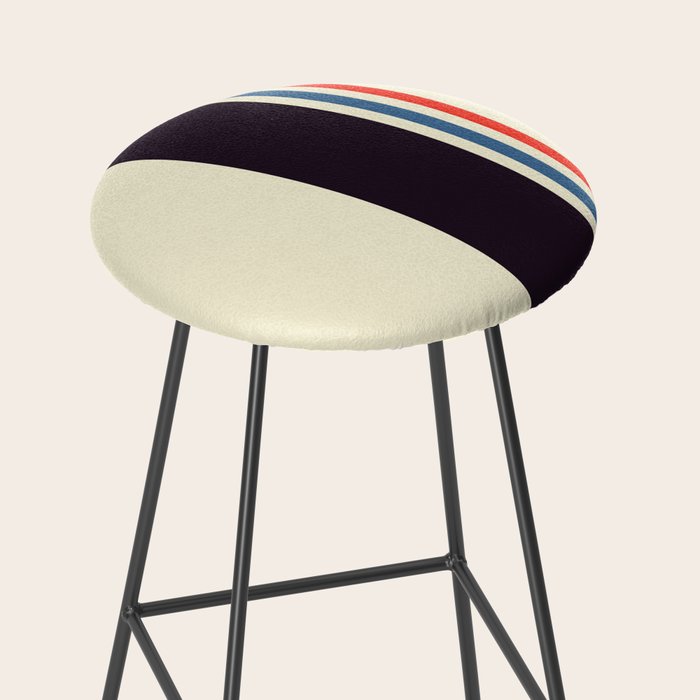 Classic Minimal Racing Car Retro Stripes - Furaribi Stool Gallery Image 2