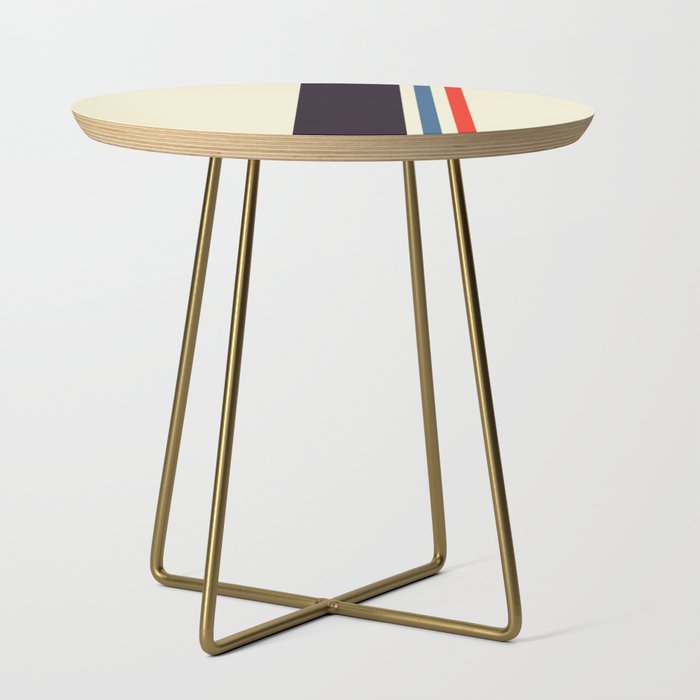 Classic Minimal Racing Car Retro Stripes - Furaribi Side Table Gallery Image 1