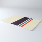 Classic Minimal Racing Car Retro Stripes - Furaribi Rug Gallery Image 3