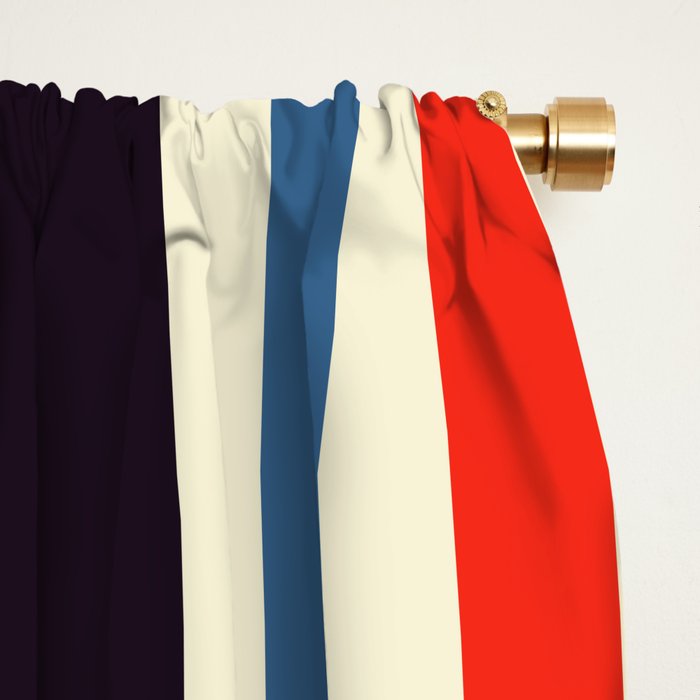 Classic Minimal Racing Car Retro Stripes - Furaribi Window Curtain Gallery Image 2