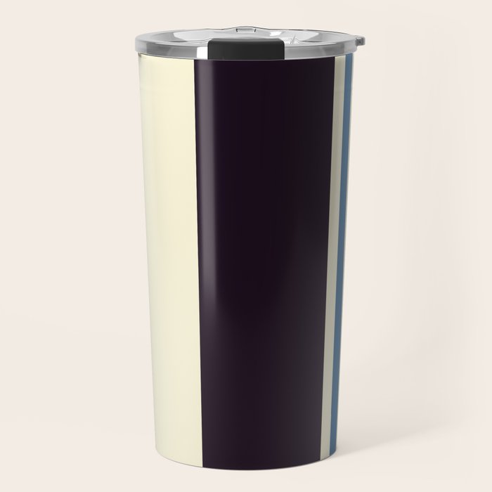 Classic Minimal Racing Car Retro Stripes - Furaribi Travel Mug Gallery Image 1