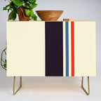 Classic Minimal Racing Car Retro Stripes - Furaribi Credenza Gallery Image 1