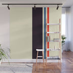 Classic Minimal Racing Car Retro Stripes - Furaribi Wall Mural Gallery Image 1