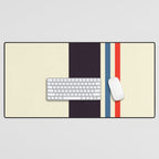 Classic Minimal Racing Car Retro Stripes - Furaribi Desk Mat Gallery Image 1