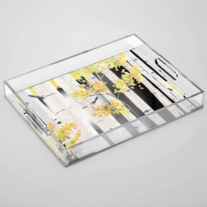 Birch Tree Acrylic Tray Gallery Image 1