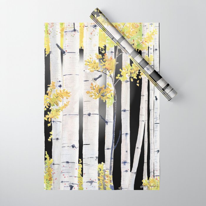 Birch Tree Wrapping Paper Gallery Image 1