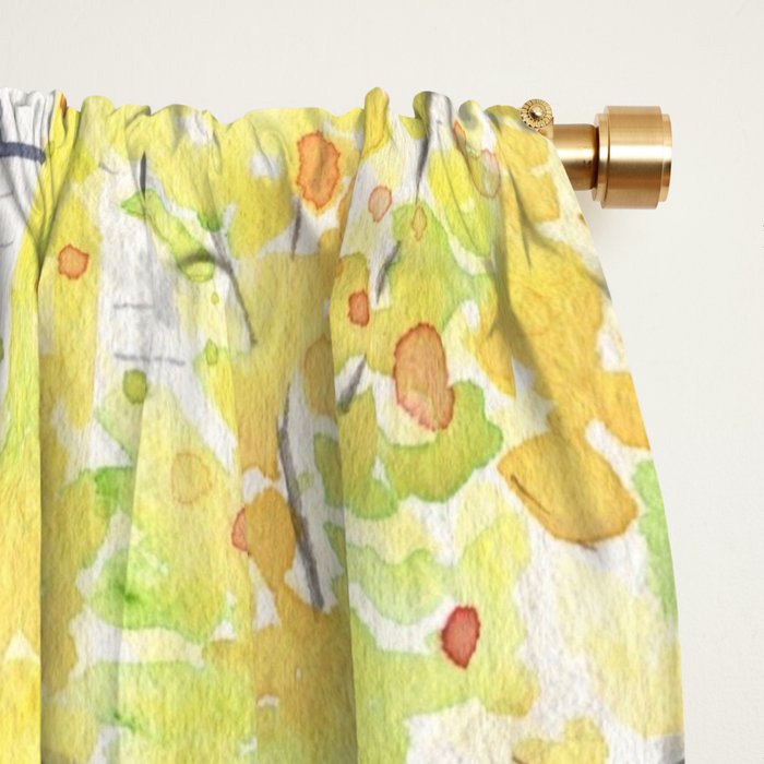 Birch Tree Window Curtain Gallery Image 2