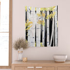 Birch Tree Wall Tapestry Gallery Image 2