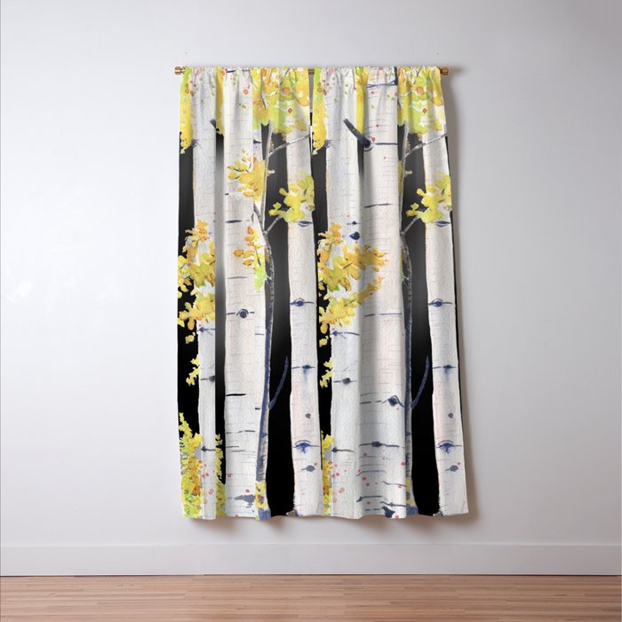 Birch Tree Window Curtain Gallery Image 3