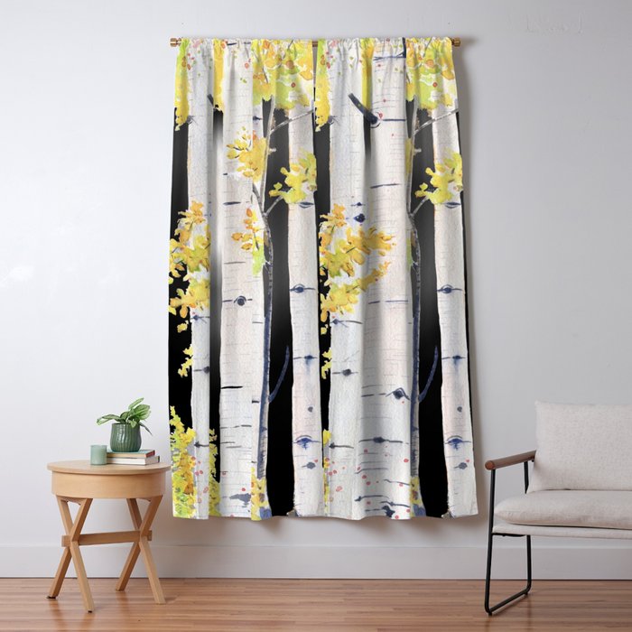 Birch Tree Window Curtain Gallery Image 5