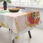 Golden flowers Tablecloth Gallery Image 3