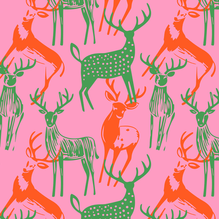 Vintage christmas deer animal art pattern Coffee Mug Gallery Image 2