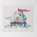 little sailers Throw Blanket Gallery Image 2