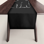Curious cat impression Table Runner Gallery Image 1
