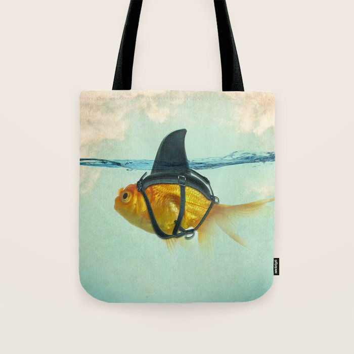 Brilliant DISGUISE - Goldfish with a Shark Fin Tote Bag Gallery Image 1