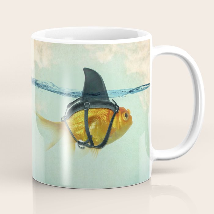 Brilliant DISGUISE - Goldfish with a Shark Fin Coffee Mug
