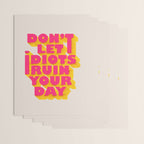 Don't let idiots ruin your day - typography Wrapping Paper Gallery Image 3