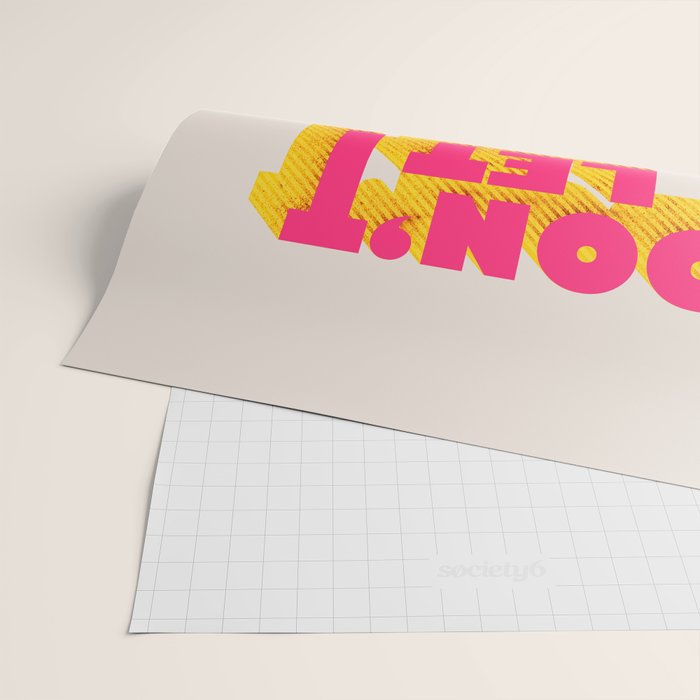 Don't let idiots ruin your day - typography Wrapping Paper Gallery Image 2