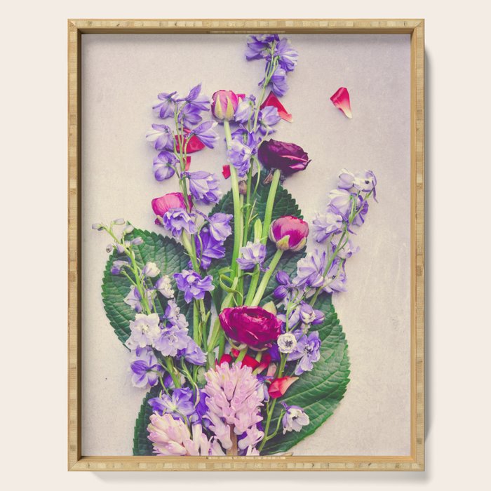 Summer Flowers Serving Tray Gallery Image 1